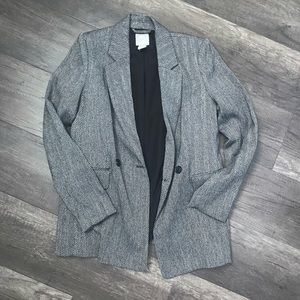 New H&M Herringbone detail blazer